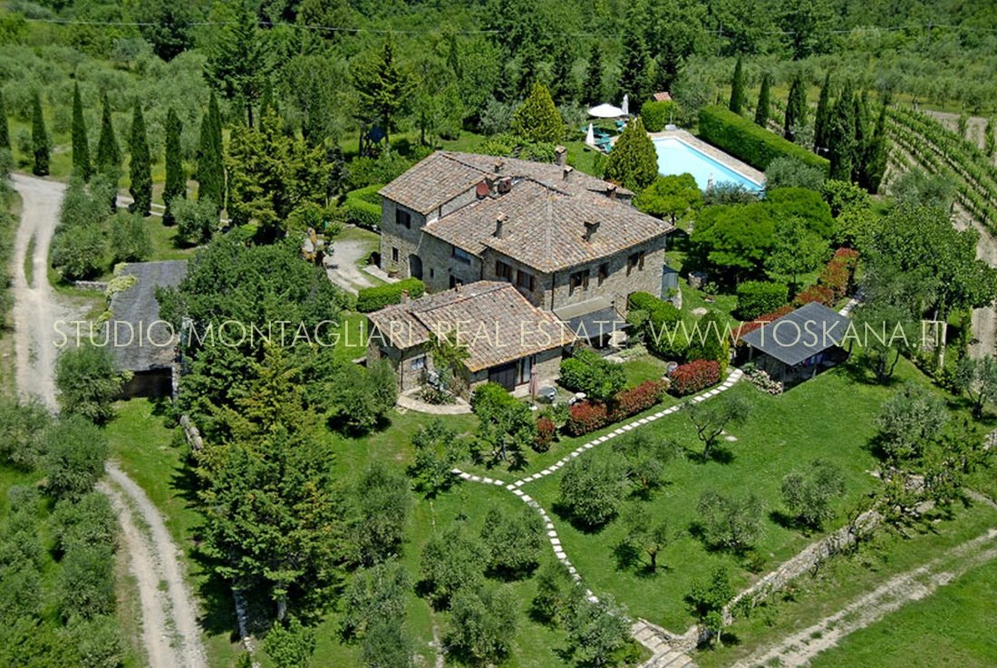 Farm Ranch in Castellina in Chianti, Tuscany, Italy 1 - 17548205