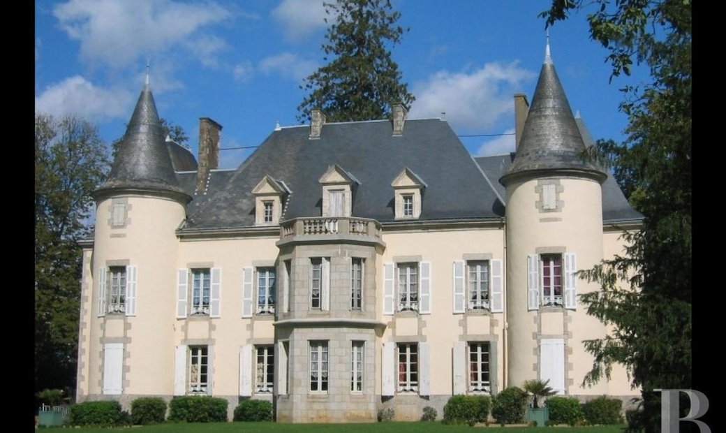 An Elegant, 19th Century Chateau And Its Outbuildings In Vendee's Lowland Bocage Countryside On