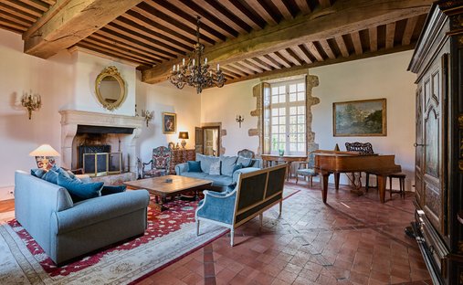 A Restored 17th Century Chateau With Outbuildings, A Garden, A Swimming Pool, A Secondary