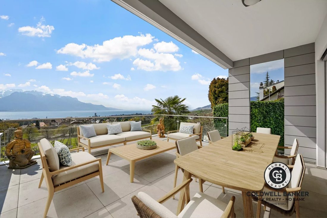 Chailly Sur Montreux Exceptional Semi Detached Villa 7.5 Rooms Lake View!