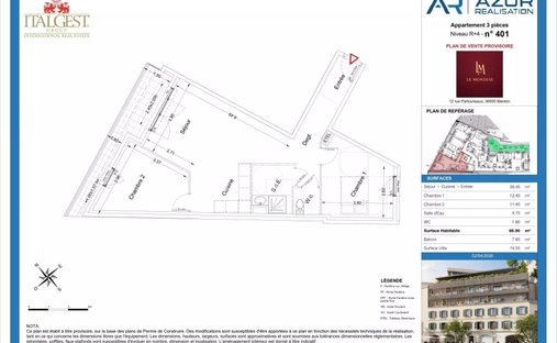 Appartamento a Mentone, Provenza-Alpi-Costa Azzurra, Francia 1