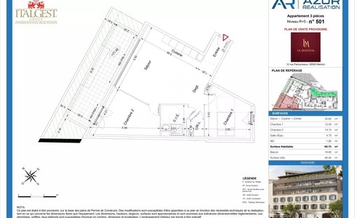 Apartment in Menton, Provence-Alpes-Côte d'Azur, France 1