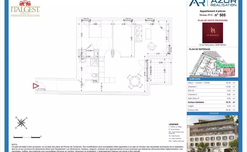 Apartment in Menton, Provence-Alpes-Côte d'Azur, France 1
