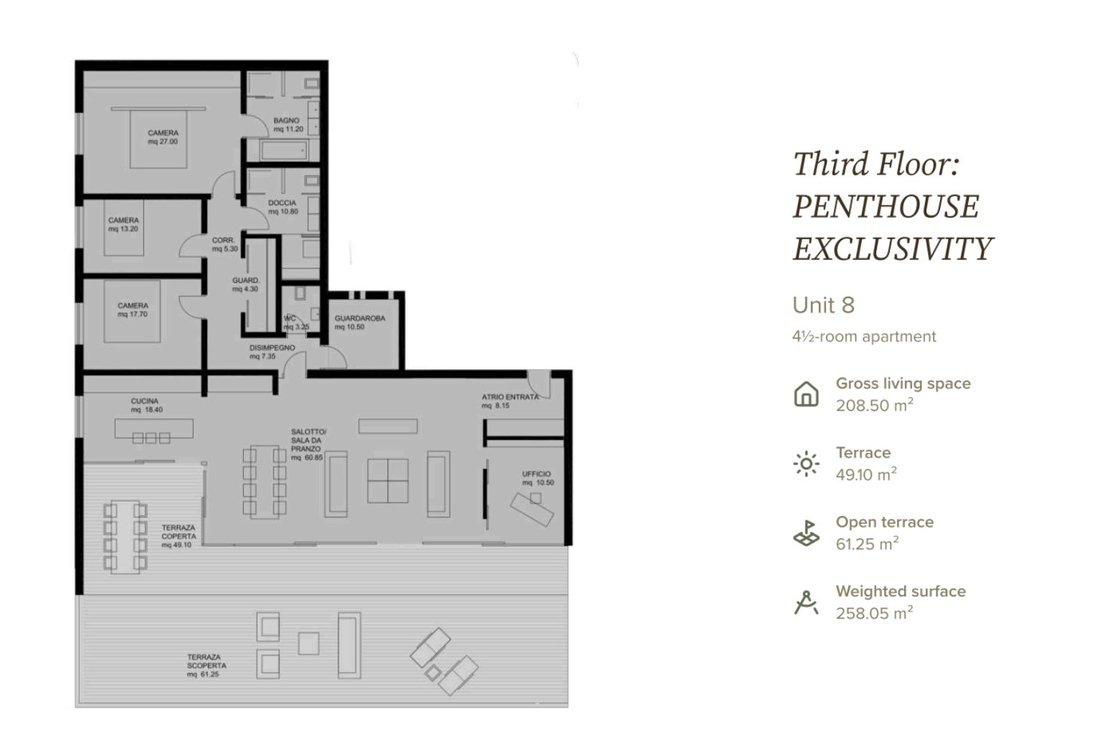 Minusio | Attico 4.5 Locali Con Vista Lago 180° | Spazi Generosi E Privacy
