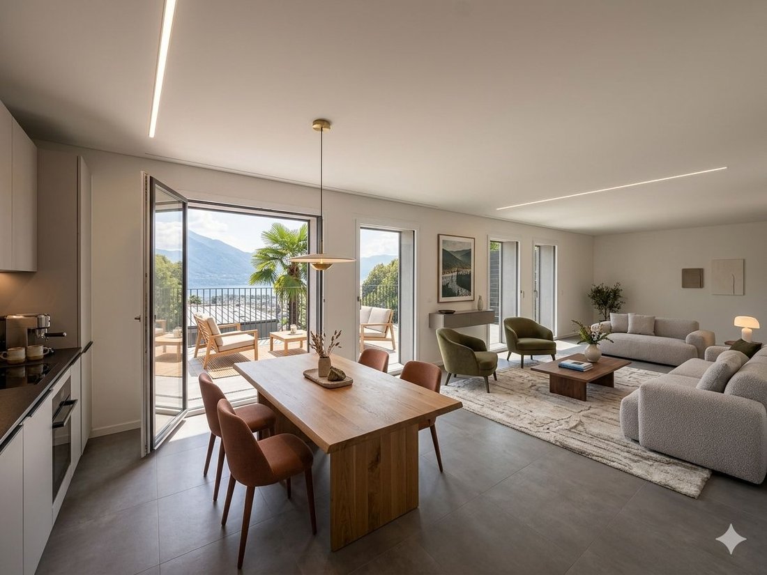 3.5 Locali Con Terrazza Vista Lago E Bosco