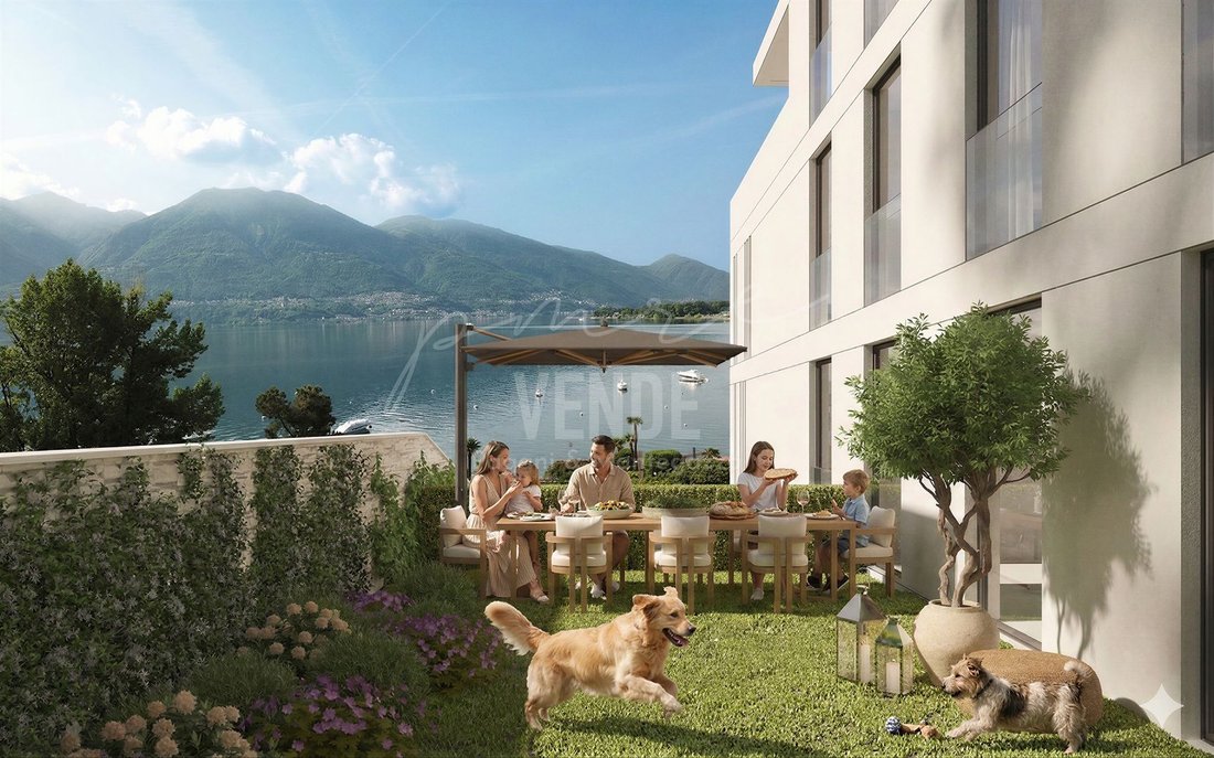 Minusio | 4.5 Locali Con Vista Lago | Grande Giardino Privato