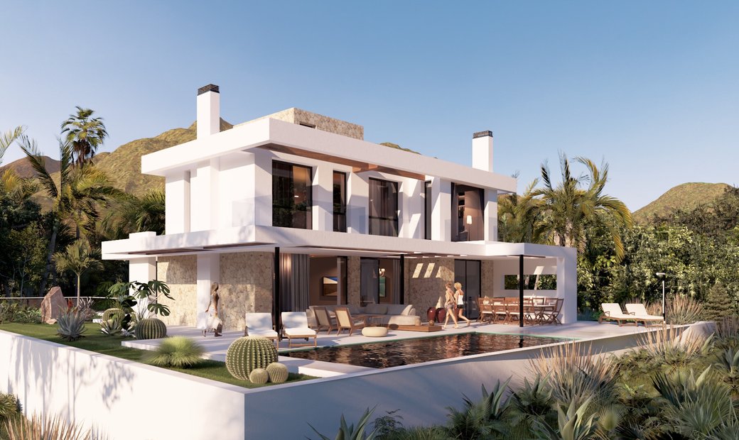 Luxury Villa With Sea And Golf Views On The Costa Del In El Faro, Mijas ...