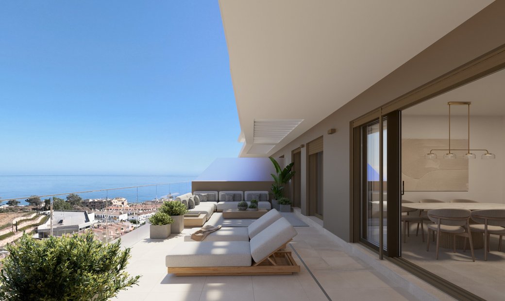 Contemporary Coastal 3 Bedroom Duplex Penthouse With In Centro, Malaga ...