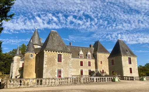 Castle in Réveillon, Normandy, France 1