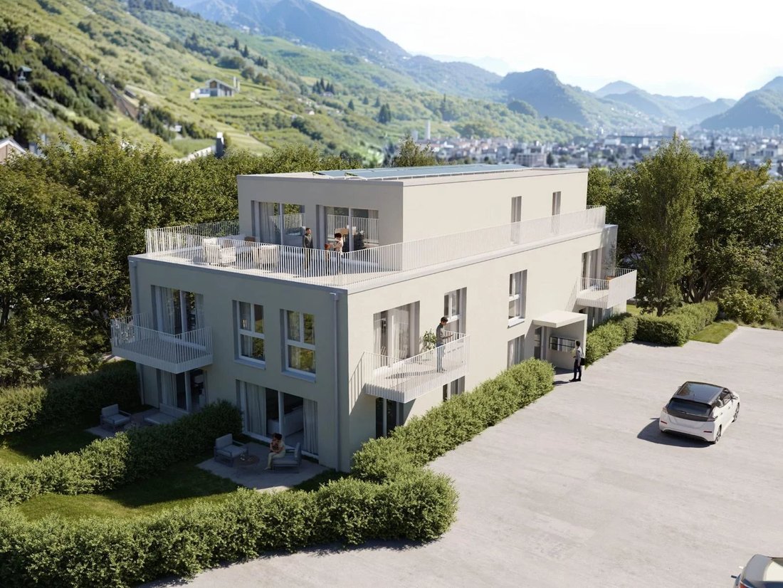 New Promotion 3.5 Rooms New With Balcony In Vétroz