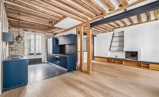 Appartamento a San Gervasio, Paris 4e Arrondissement, Parigi 1