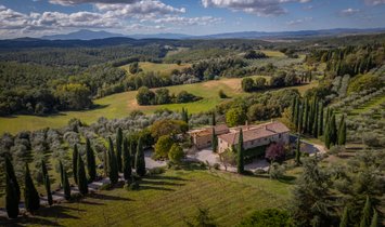Maisons de campagne à Asciano, Toscane, Italie 1