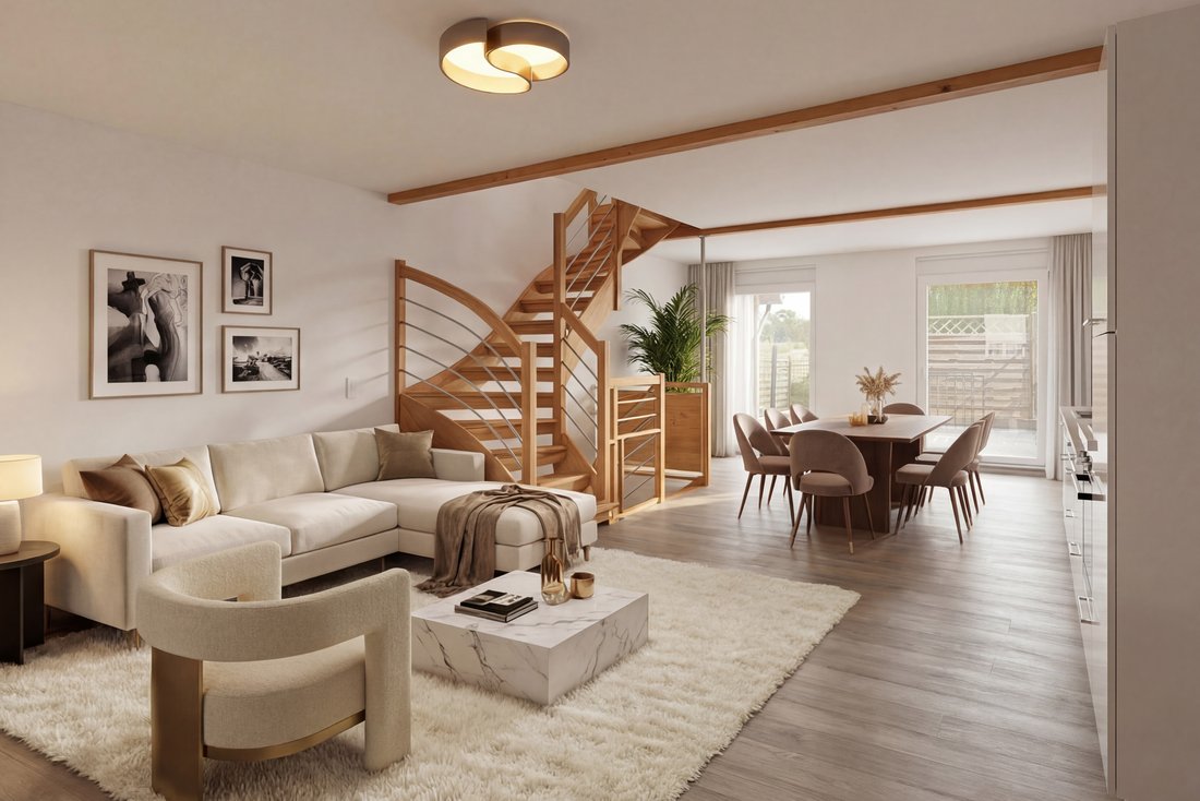 Eco Friendly And Refined Triplex Apartment In The Heart Of Perroy