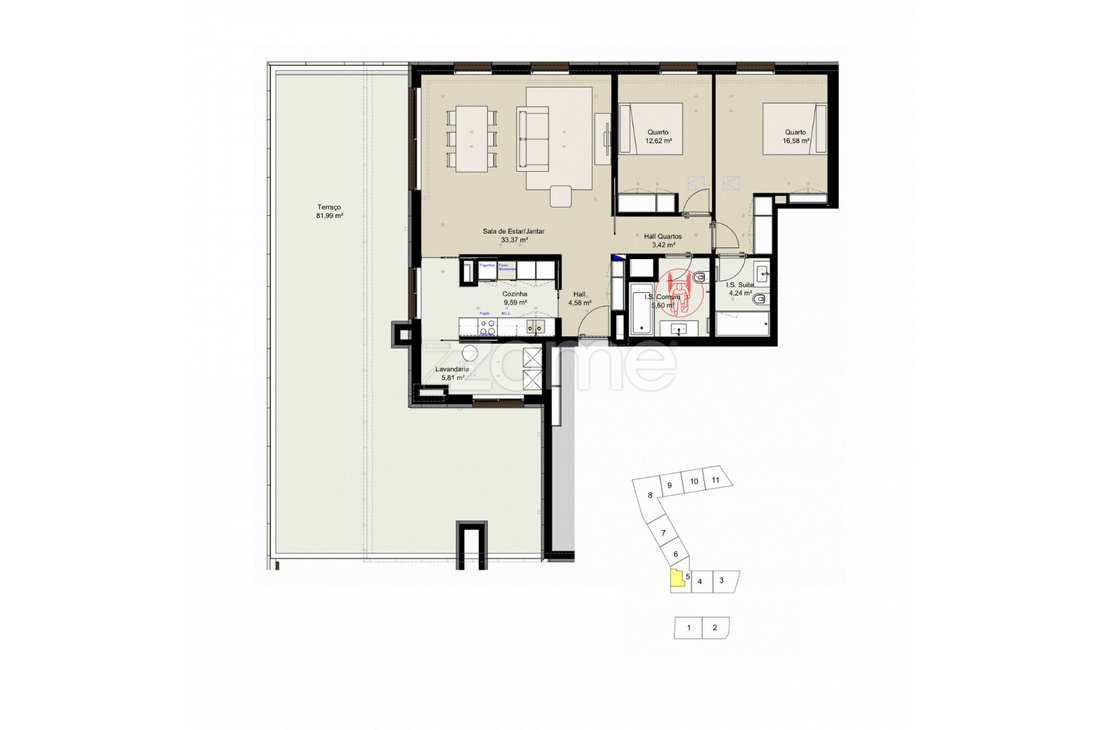 Wohnung in Lordelo do Ouro und Massarelos, Distrikt Porto, Portugal 1 - 17412430