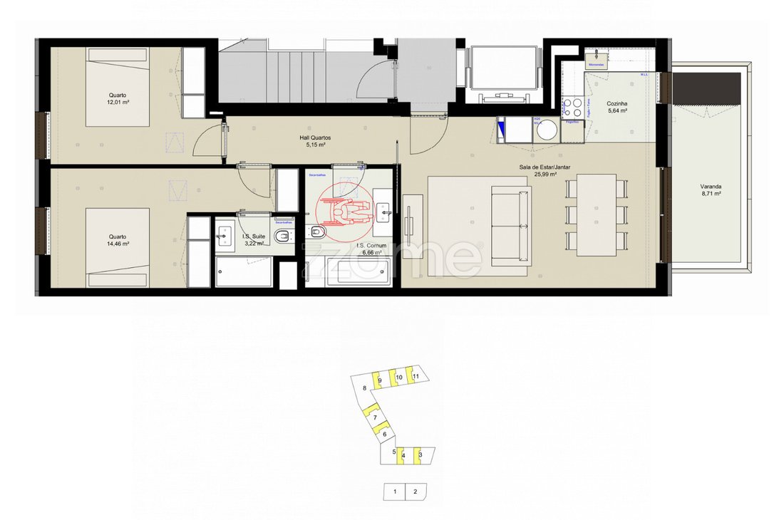 Apartment in Lordelo do Ouro e Massarelos, Porto District, Portugal 1 - 17412375