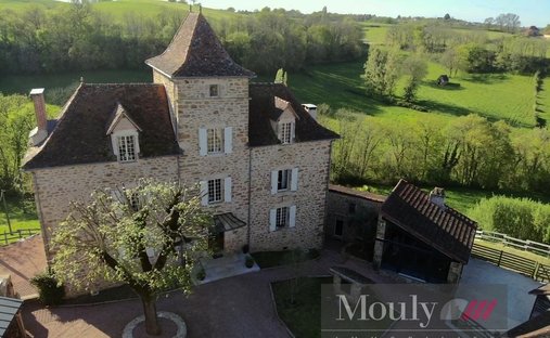 Magnificent Medieval Castle Overlooking The Lot Valley, With Swimming Pool, Outbuildings, Near Figea