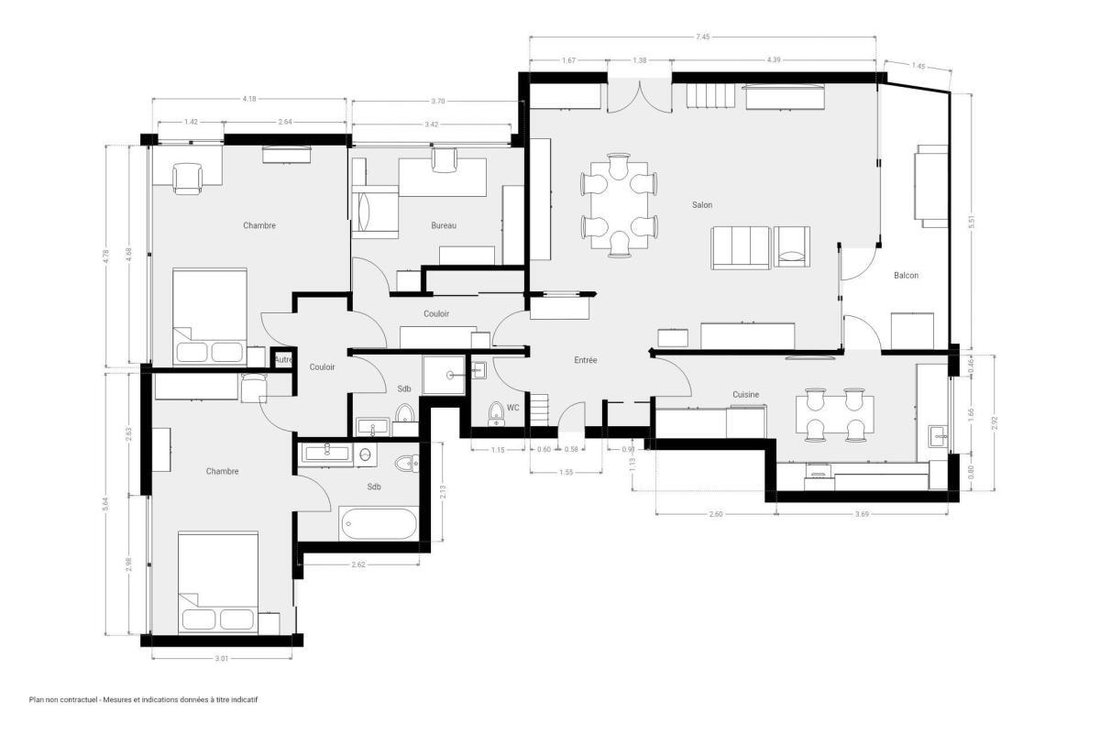 Apartamento en Clichy-Batignolles, Paris 17e Arrondissement, París 5 - 17756641