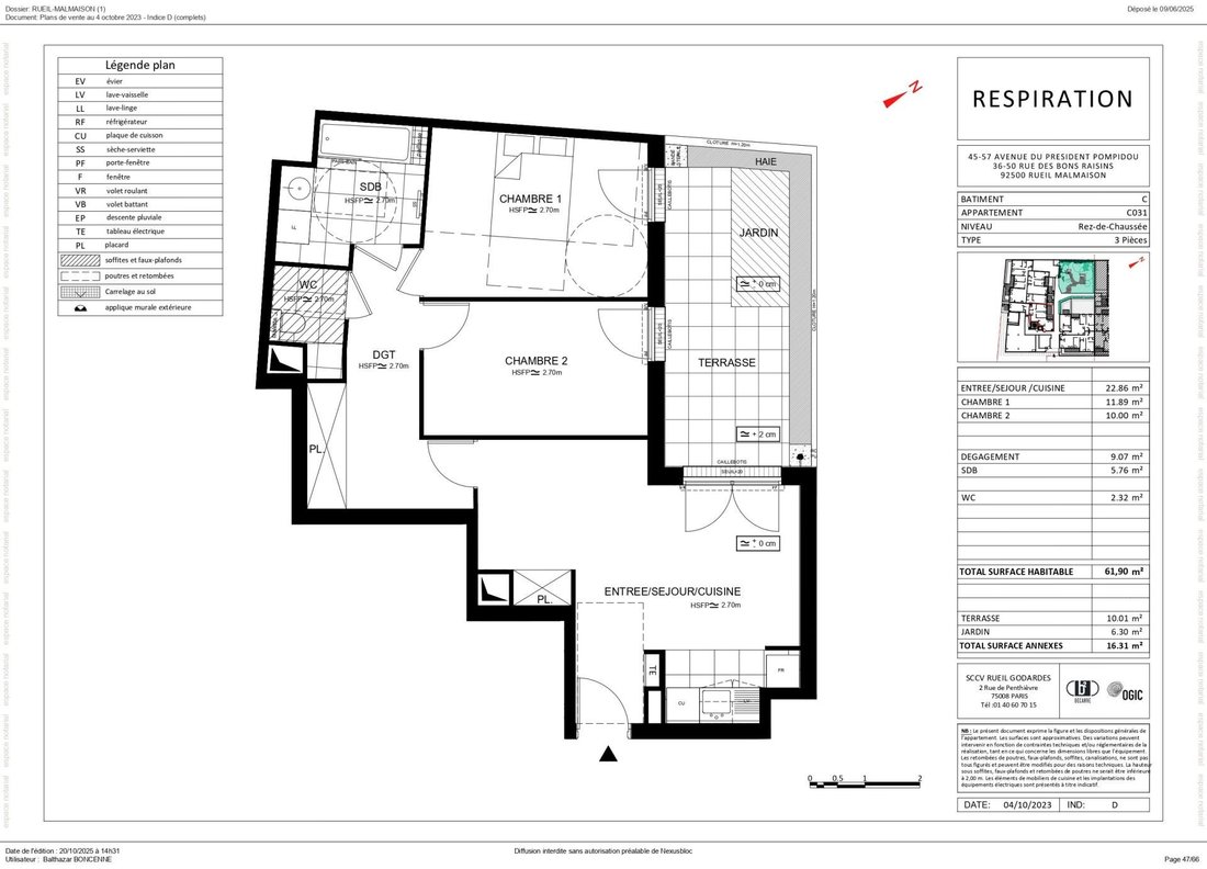 Apartment in Centre Ville, Rueil-Malmaison, France 2 - 17762574