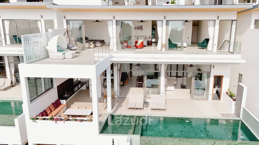 Modern 3-Bedroom Sea View Villa in Chaweng Hills