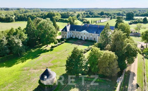 Castello a Sablé-sur-Sarthe, Paesi della Loira, Francia 1