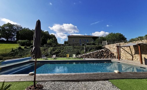 Magnificent Medieval Castle Overlooking The Lot Valley, With Swimming Pool, Outbuildings, Near Figea
