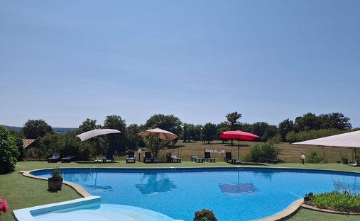 Magnificent Medieval Castle Overlooking The Lot Valley, With Swimming Pool, Outbuildings, Near Figea