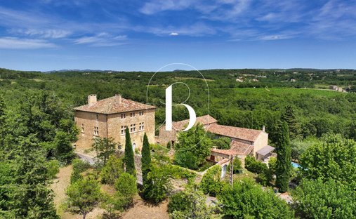 Castle in Barjac, Occitania, France 1