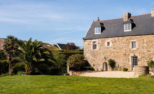 Castle in Plougrescant, Brittany, France 1