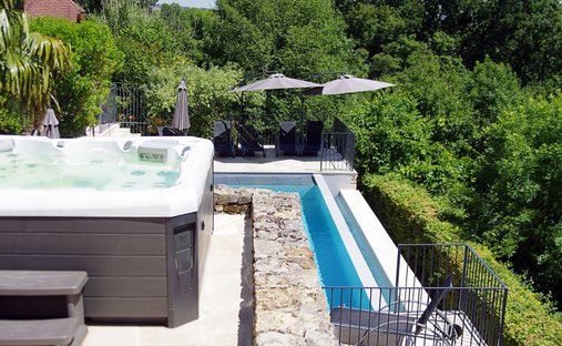 Magnificent Medieval Castle Overlooking The Lot Valley, With Swimming Pool, Outbuildings, Near Figea