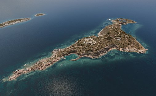 Privatinsel in Akratas, Peloponnese, Western Greece and the Ionian, Griechenland 1