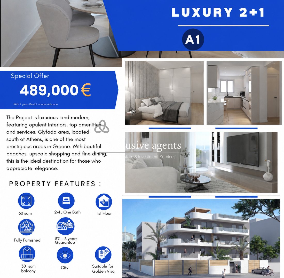 Apartment in Glyfada, Attica, Greece 1 - 17905919