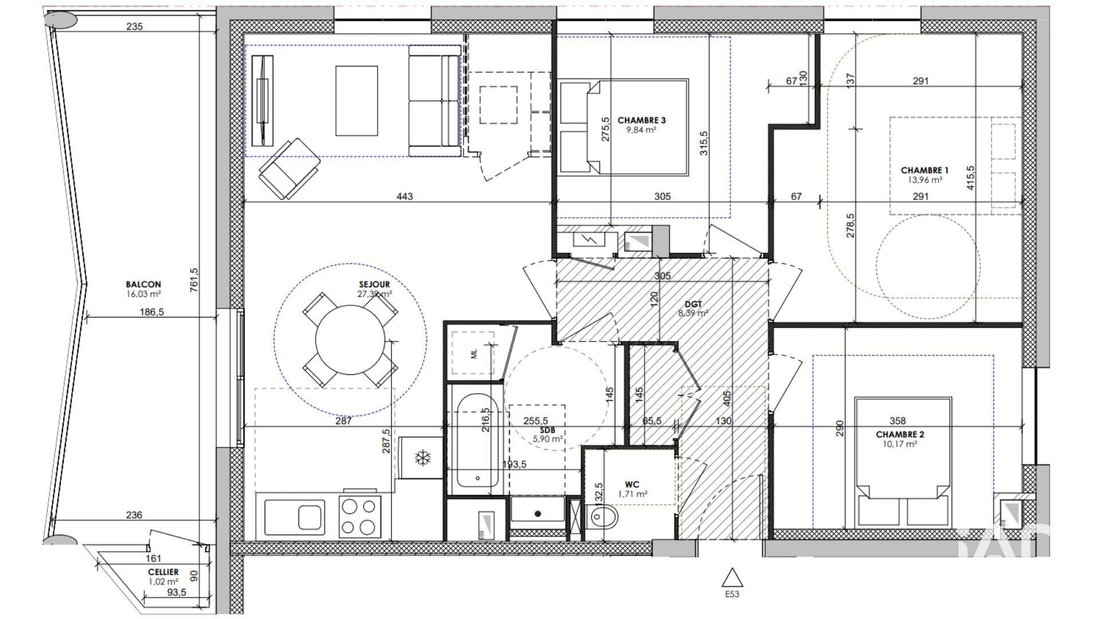 Apartment in Gerland, Lyon 7e Arrondissement, Lyon 4 - 17918767