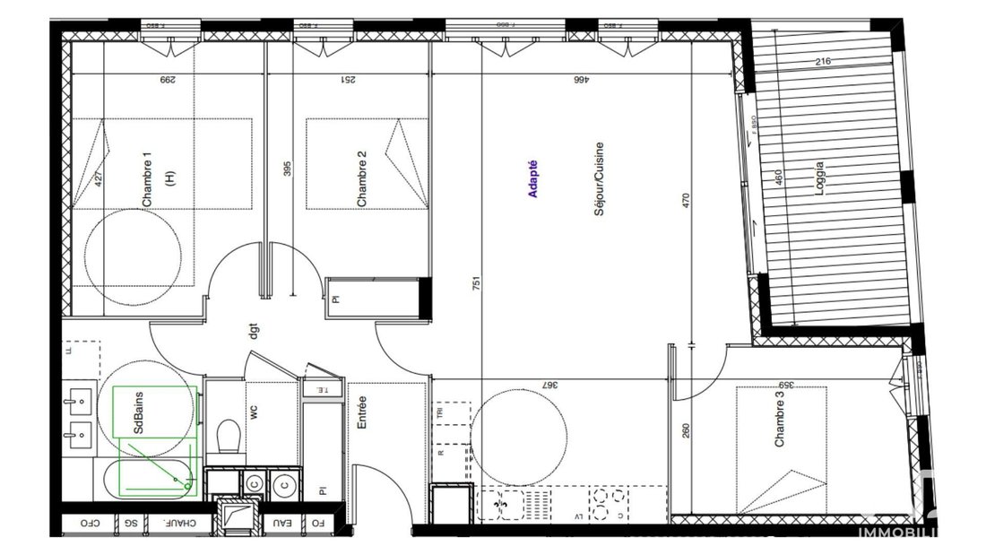 Apartment in Gerland, Lyon 7e Arrondissement, Lyon 4 - 17918764