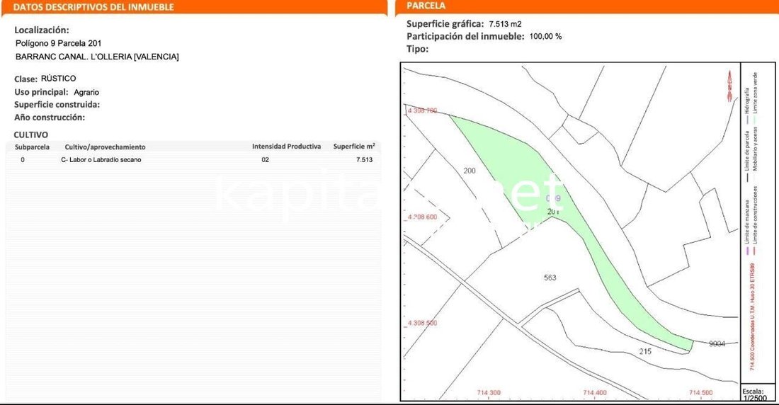 Land in l'Olleria, Valencian Community, Spain 1 - 17920615