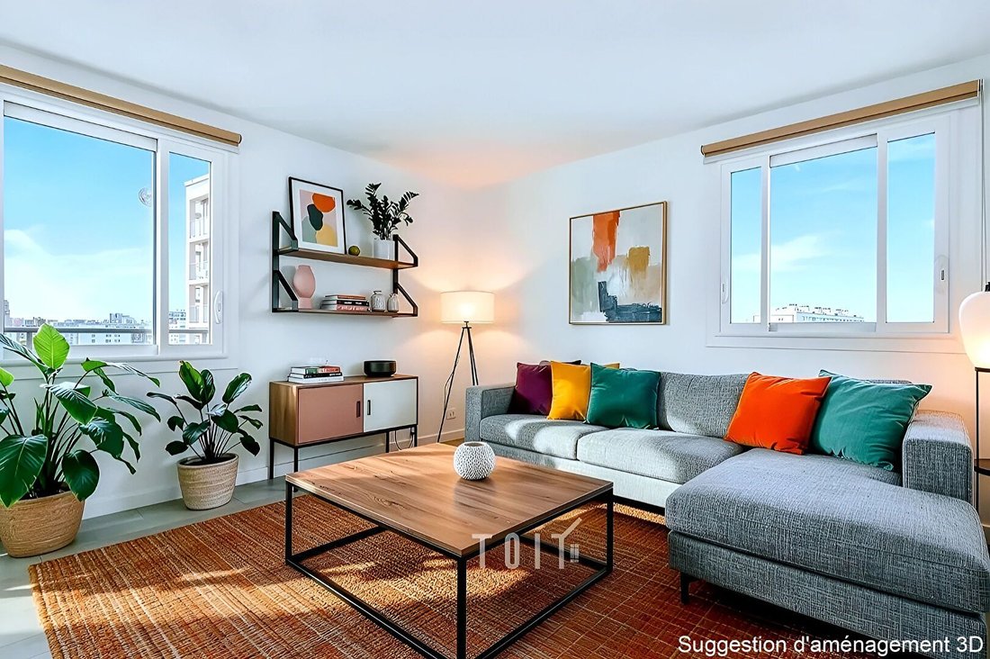 Apartment in Nationale-Deux Moulins, Paris 13e Arrondissement, Paris 2 - 17847263