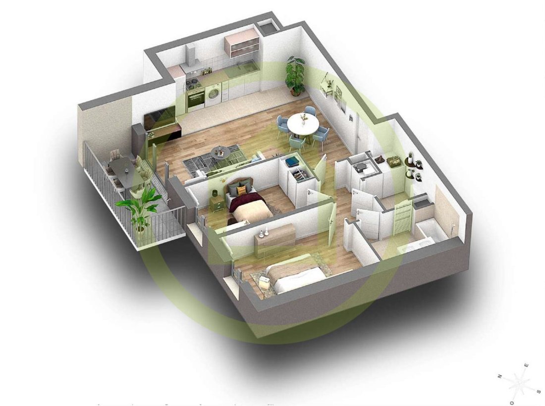 Apartment in Centre Ville-Tour du Lac, Enghien-les-Bains, France 1 - 17953420