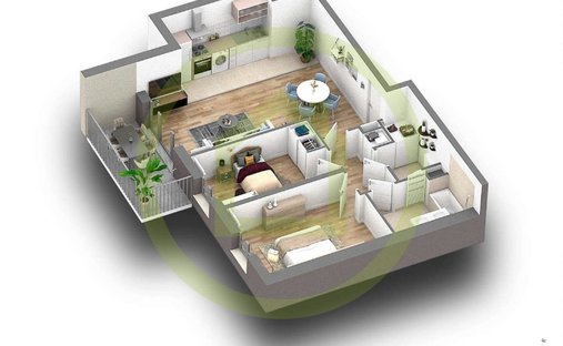 Apartment in Centre Ville-Tour du Lac, Enghien-les-Bains, France 1