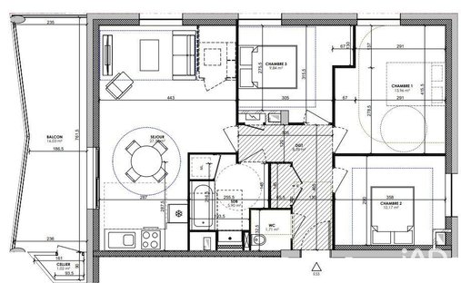 Apartment in Gerland, Lyon 7e Arrondissement, Lyon 1