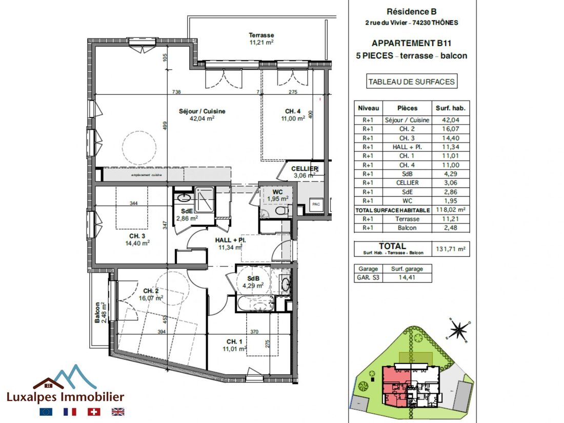 Apartment in Sud, Thones, France 2 - 16581658