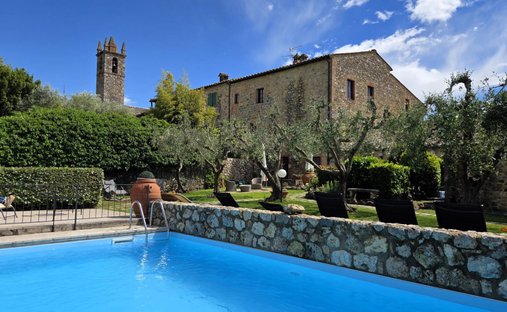 Château à Monteriggioni, Toscane, Italie 1