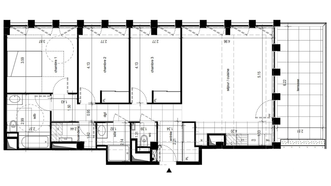 Apartment in Part Dieu, Lyon 3e Arrondissement, Lyon 5 - 17997309