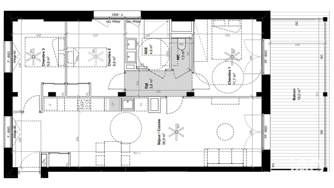 Apartment in Perralière, Lyon, Auvergne-Rhône-Alpes 4 - 17997007