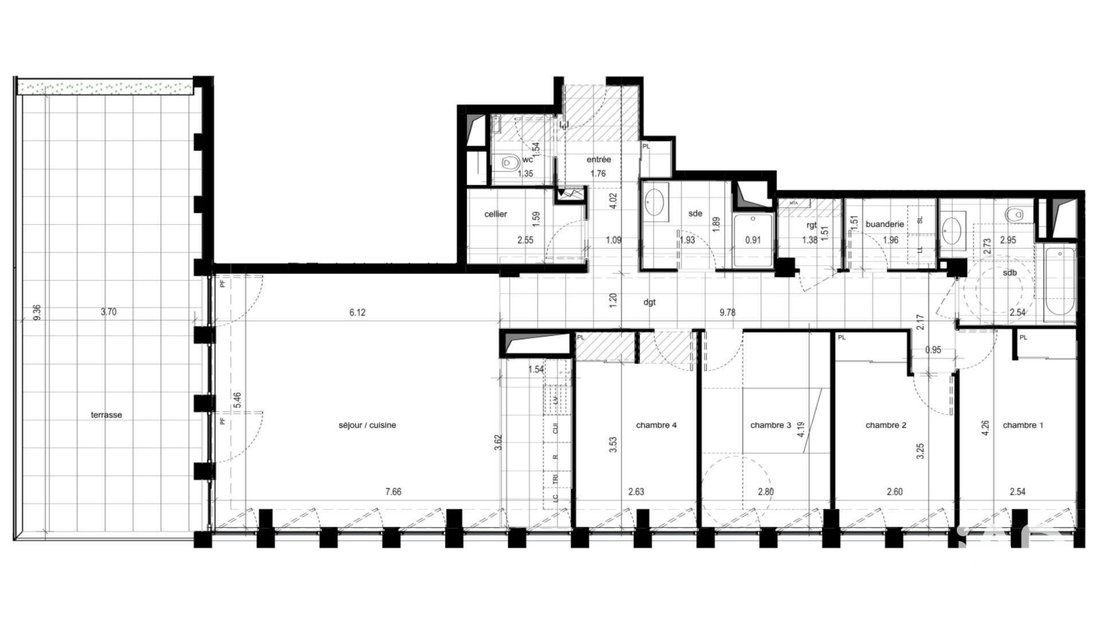 Apartment in Part Dieu, Lyon 3e Arrondissement, Lyon 5 - 17997307
