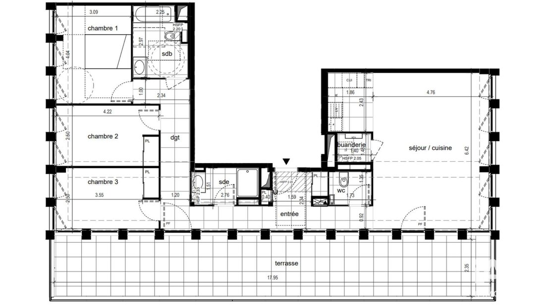 Apartment in Part Dieu, Lyon 3e Arrondissement, Lyon 5 - 17997308