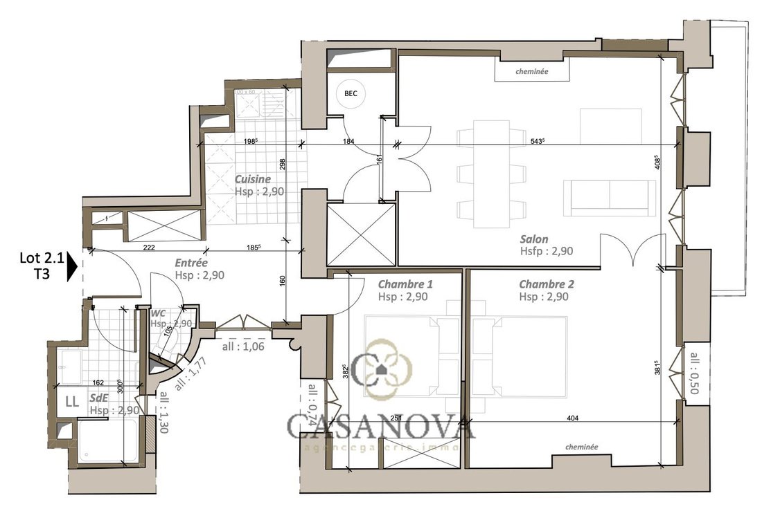 Appartement à Port Marianne, Montpellier, France 2 - 18011743