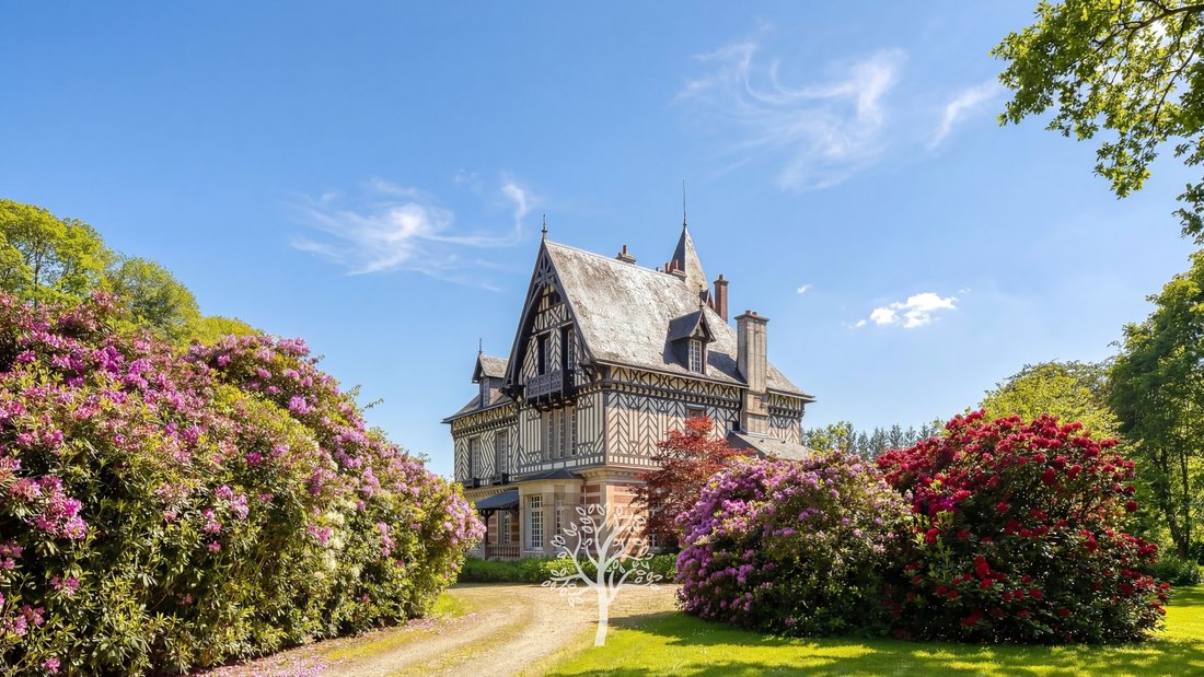 Castle in Saint-Martin-aux-Arbres, Normandy, France 1 - 17454328