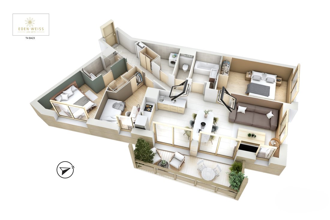 Apartment in Les Gets, Auvergne-Rhône-Alpes, France 1 - 18013978