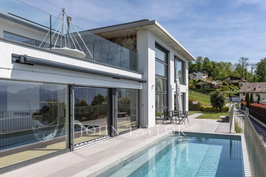 Exceptional Contemporary Villa In Lutry With Lake View