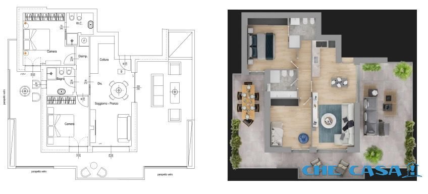 Apartment in Paese, Riccione, Emilia-Romagna 3 - 12609383