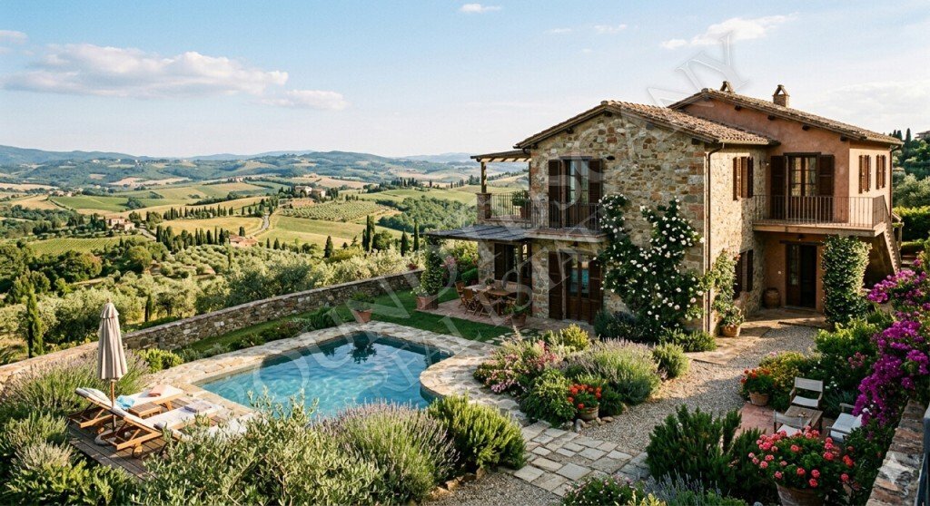 Villa in San Casciano dei Bagni, Tuscany, Italy 1 - 18036216